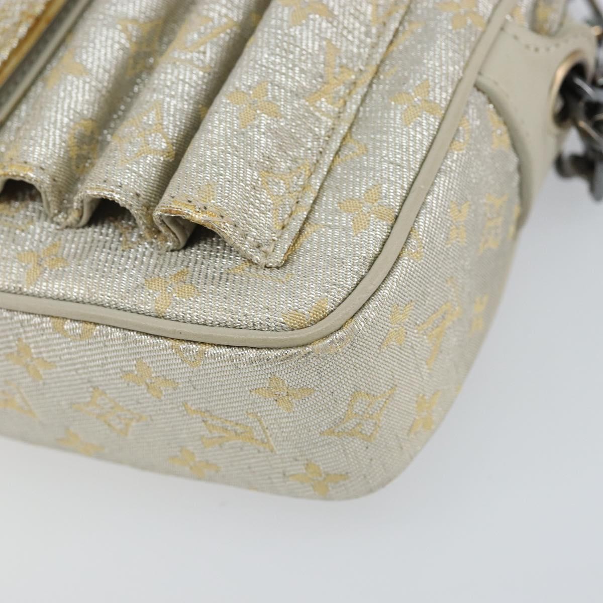 Louis Vuitton Mckenna Shoulder Bag Mini Lin Gold Canvas Bag