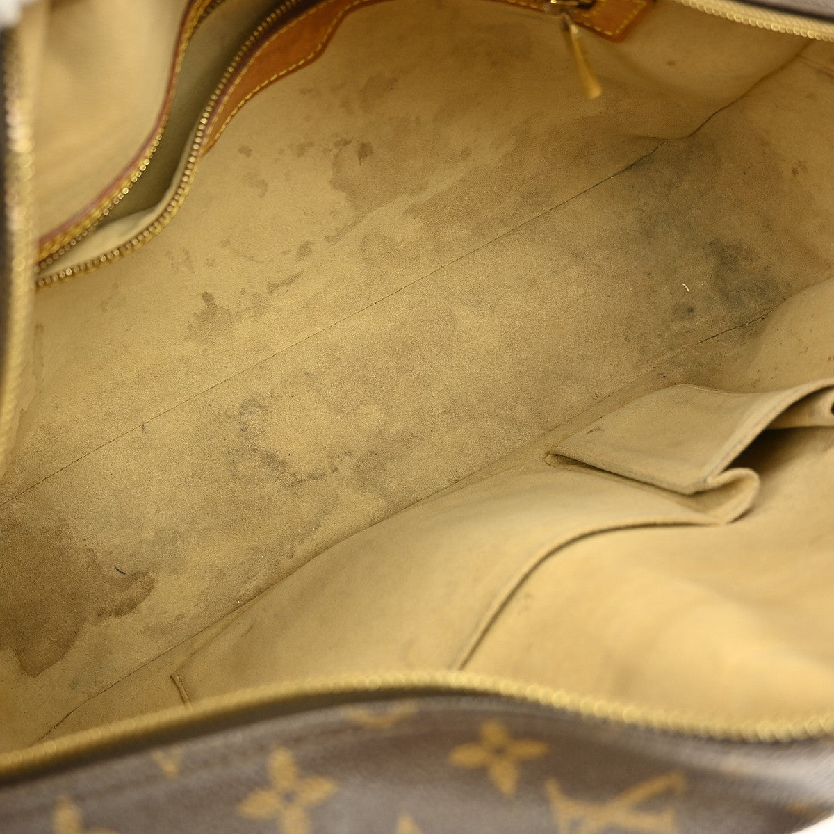 Louis Vuitton Cite Handbag Monogram Canvas Brown Canvas Clutche & Pouche Bag