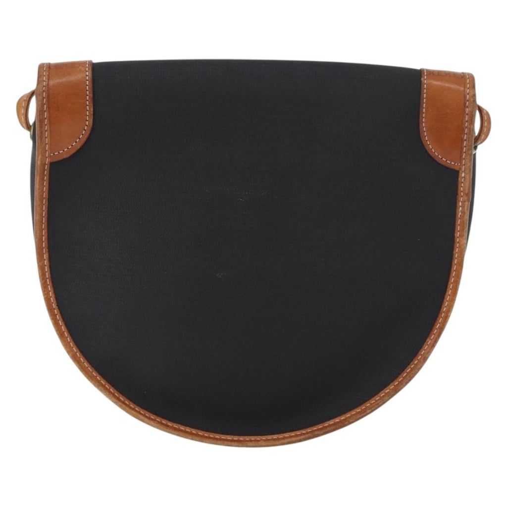 Christian Dior Vintage Shoulder Bag Canvas Black Canvas Shoulder Bag Bag (Pre-Owned)