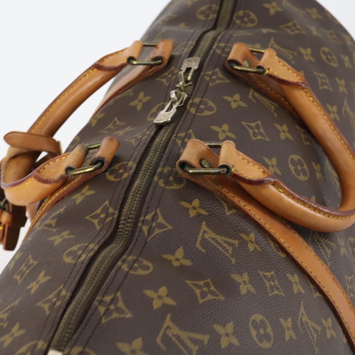 Louis Vuitton Keepall Bag Monogram Canvas Brown Canvas Travel Bag