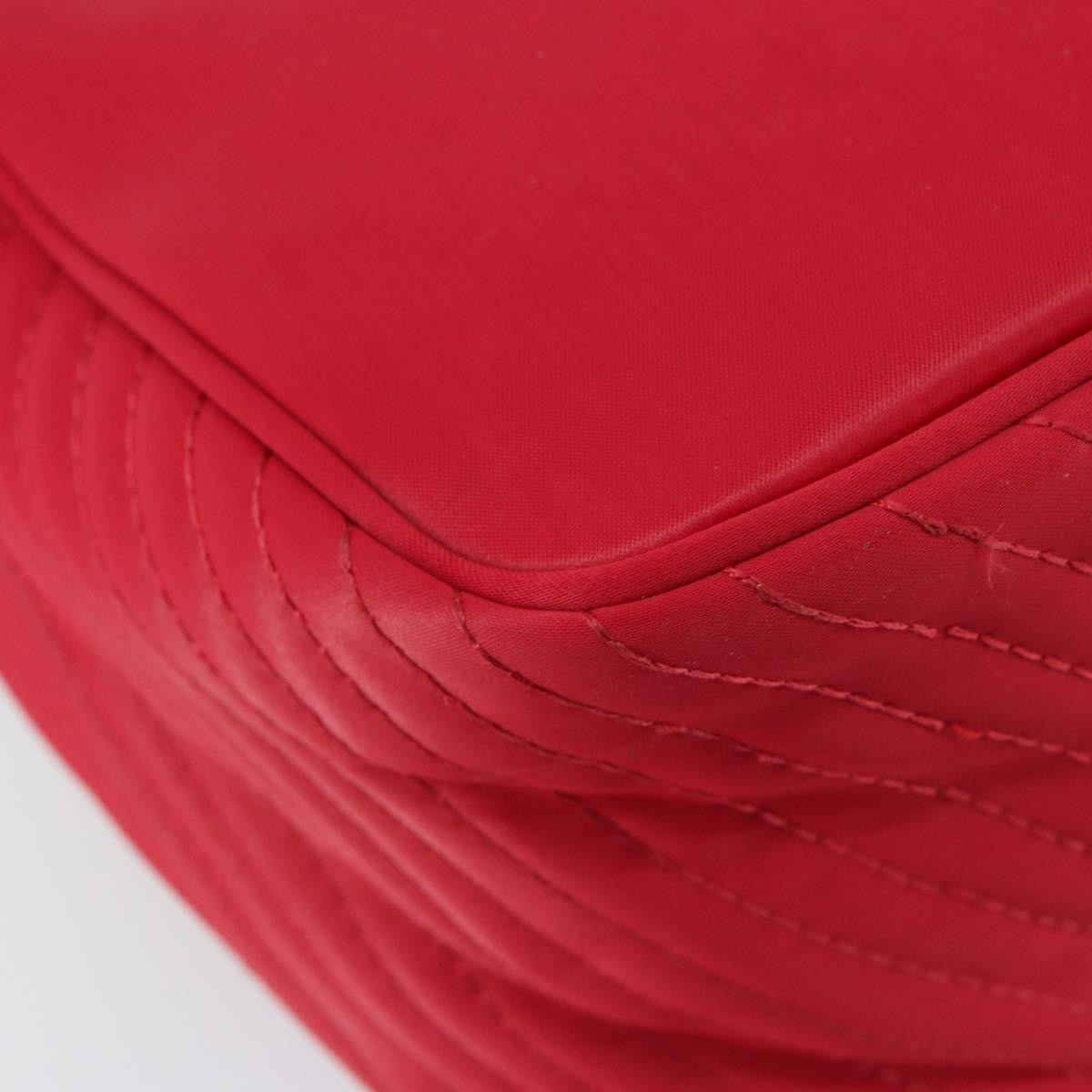 Saint Laurent Vintage Shoulder Bag Nylon Red Nylon Shoulder Bag Bag (Pre-Owned)