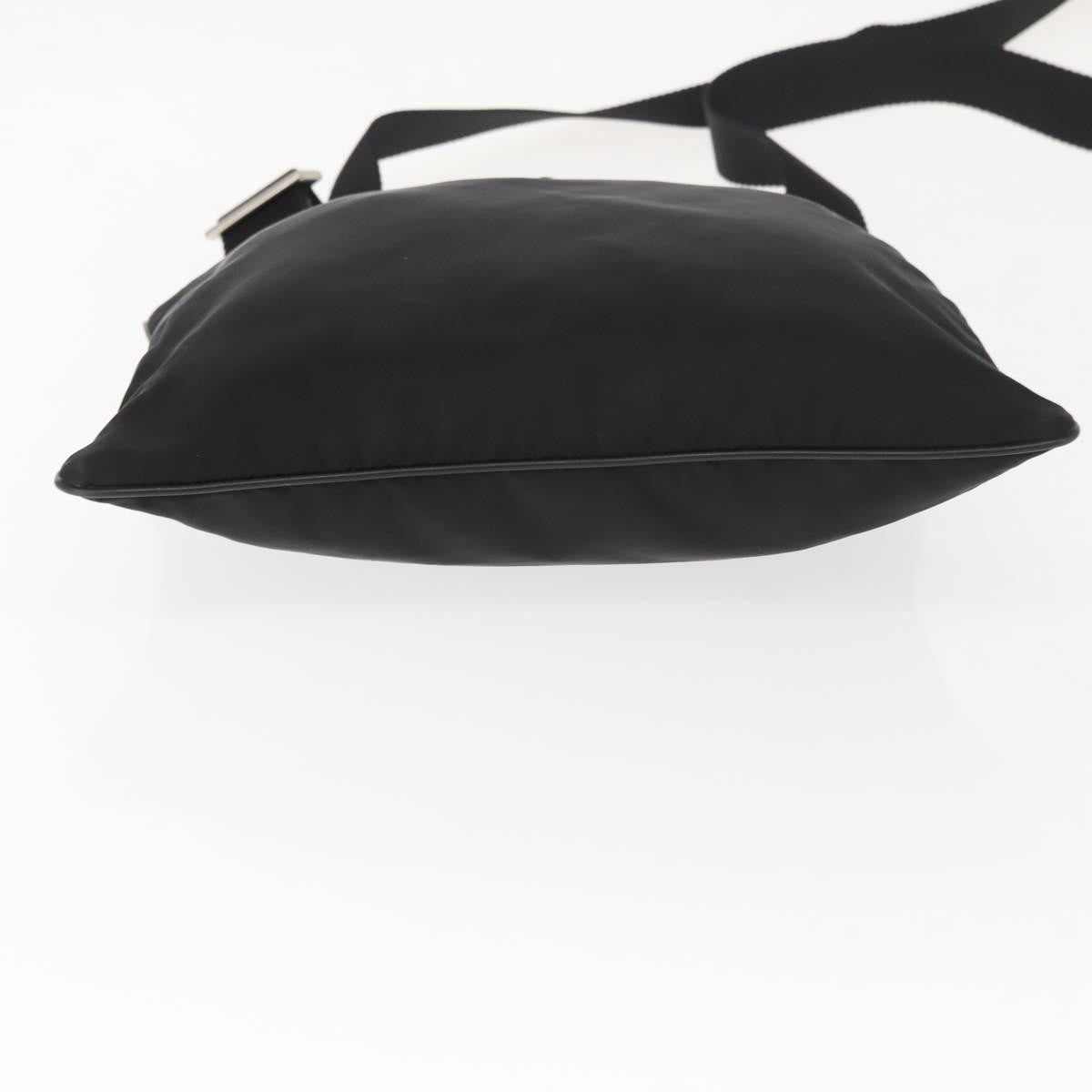 Prada Flat Messenger Bag Tessuto Black Nylon Shoulder Bag Bag