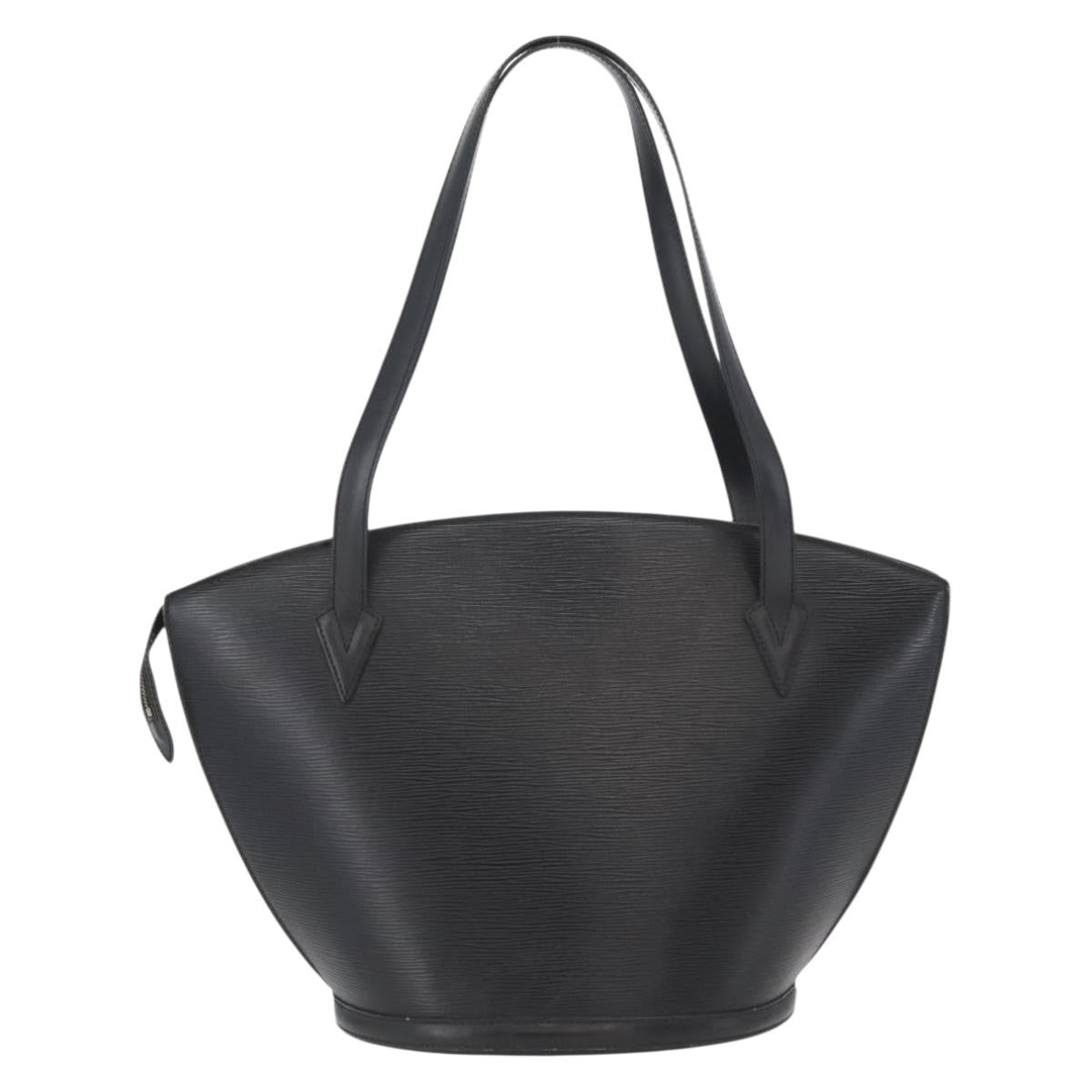 Louis Vuitton Saint Jacques Handbag Epi Leather Black Leather Shoulder Bag