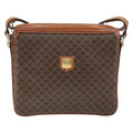 Celine Macadam Shoulder Bag Pvc Leather Brown Canvas Shoulder Bag Bag