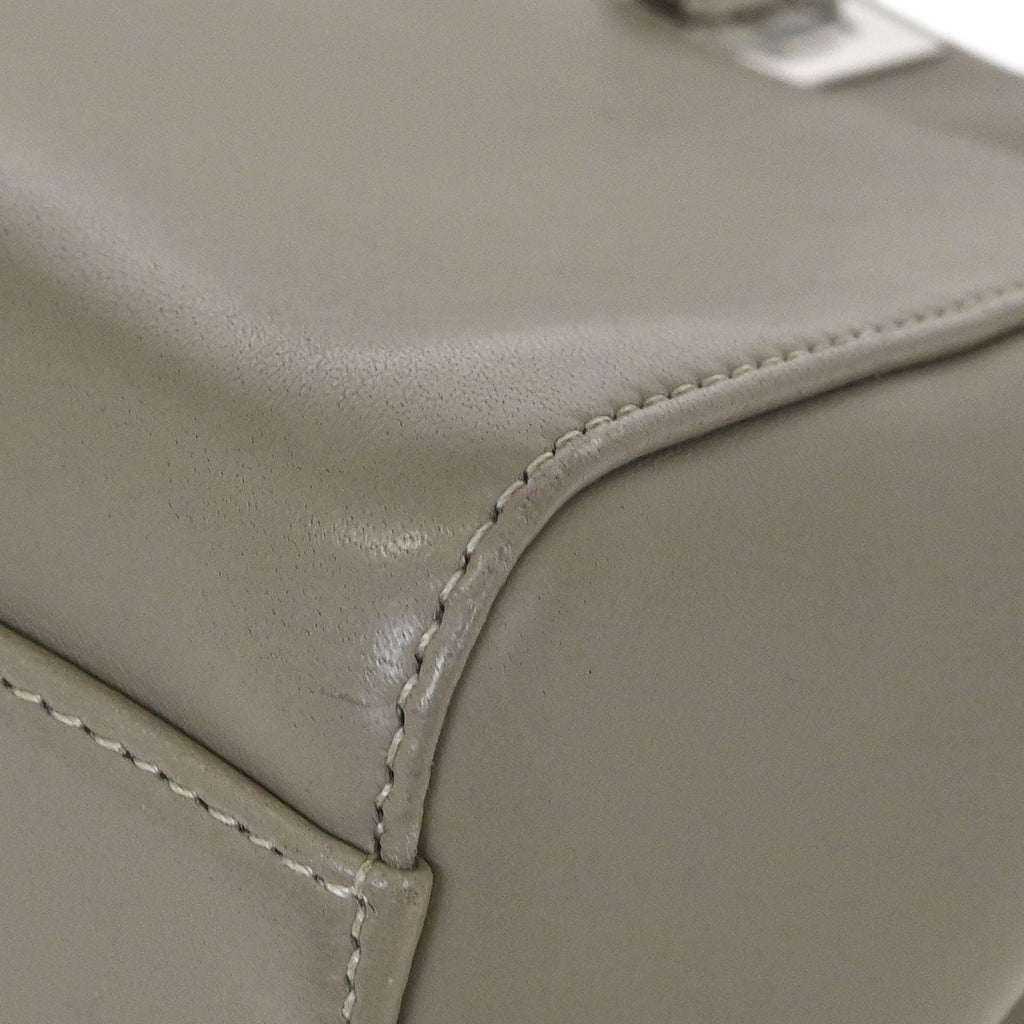 Fendi Peekaboo Bag Leather Gray Leather Handbag