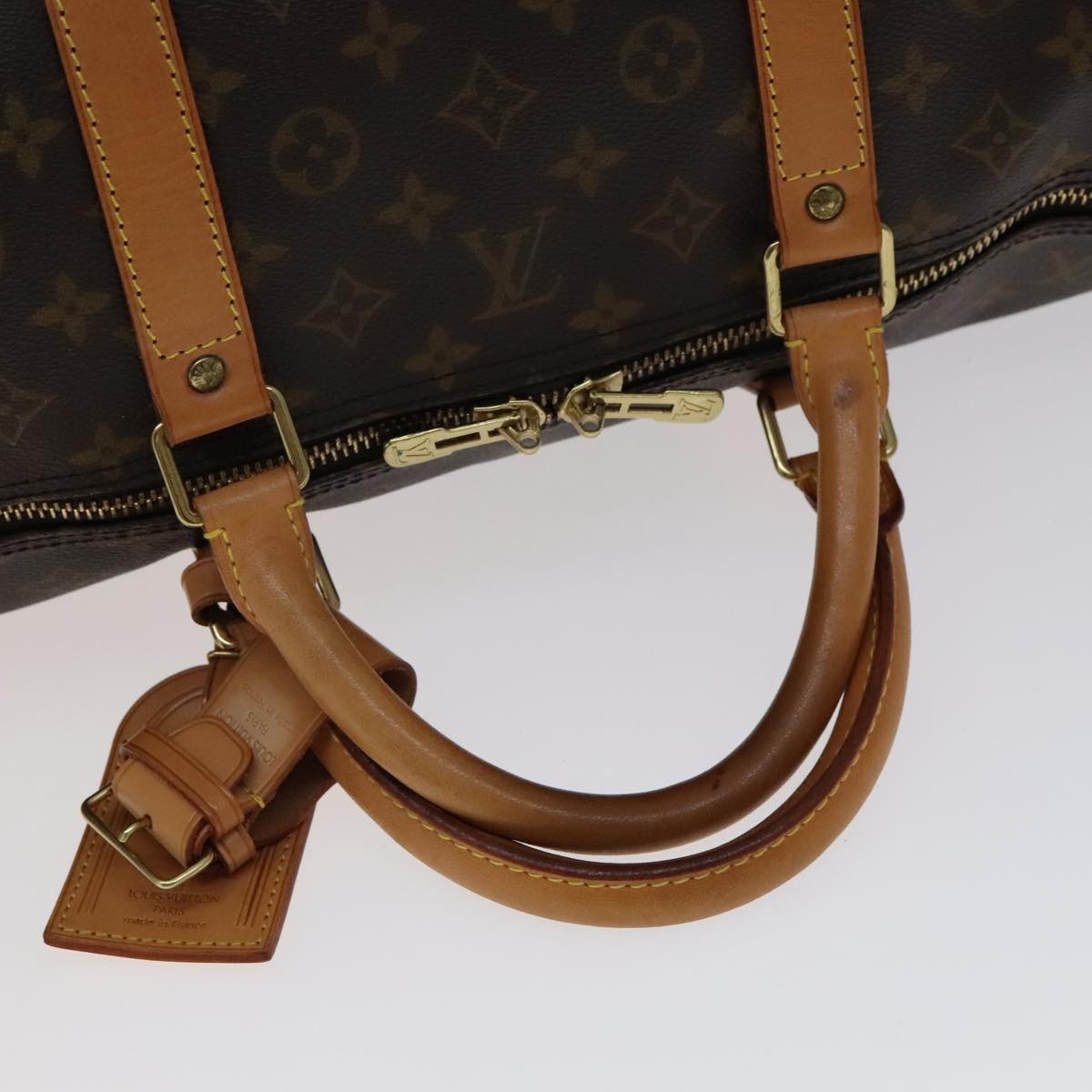 Louis Vuitton Keepall Bag Monogram Canvas Brown Canvas Travel Bag