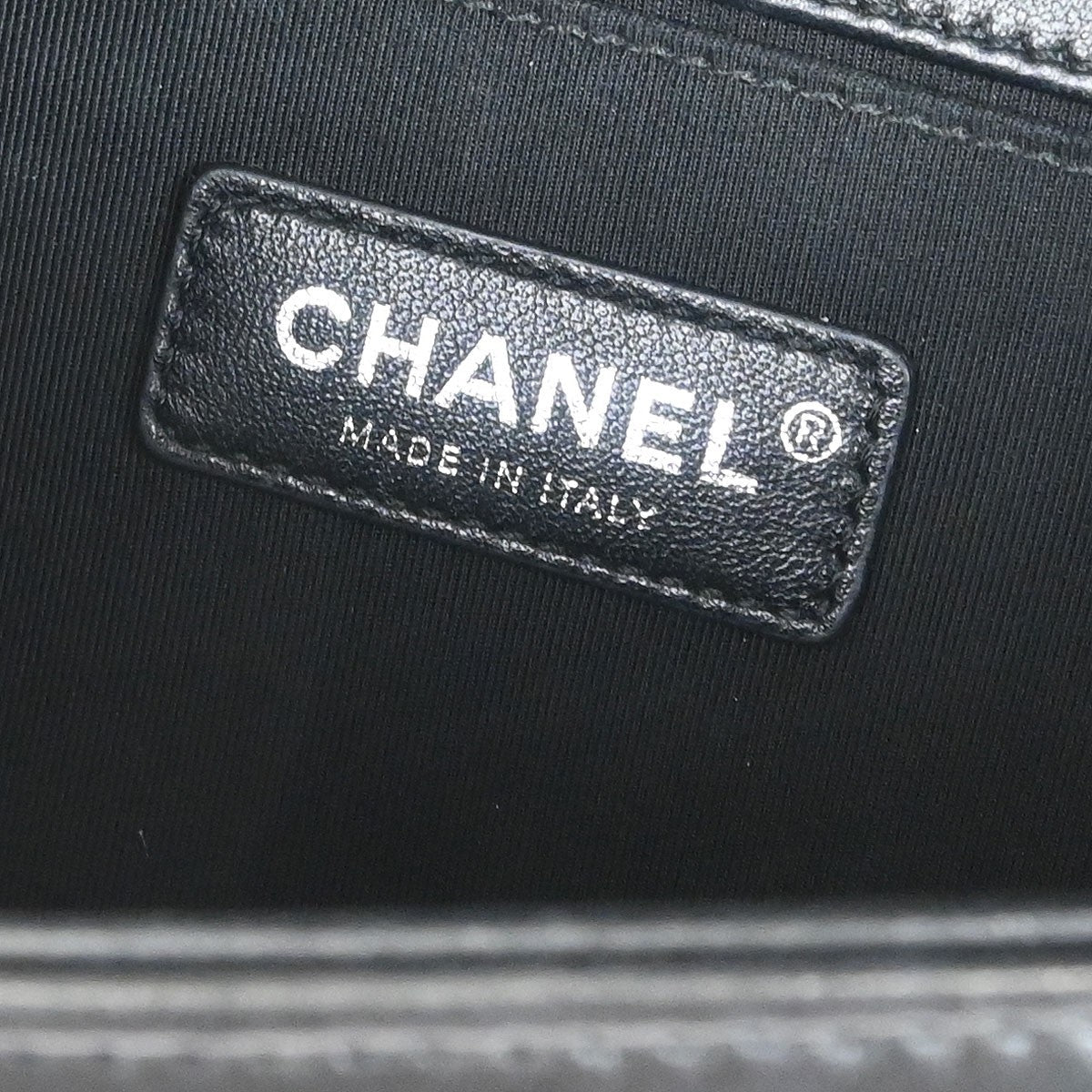 Chanel Boy Flap Bag Sequin Quilted Calfskin Black Leather Shoulder Bag Bag