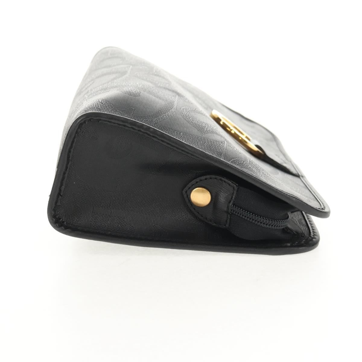 Christian Dior Vintage Trotter Pouch Diorissimo Canvas Black Pvc Clutche & Pouche Bag (Pre-Owned)