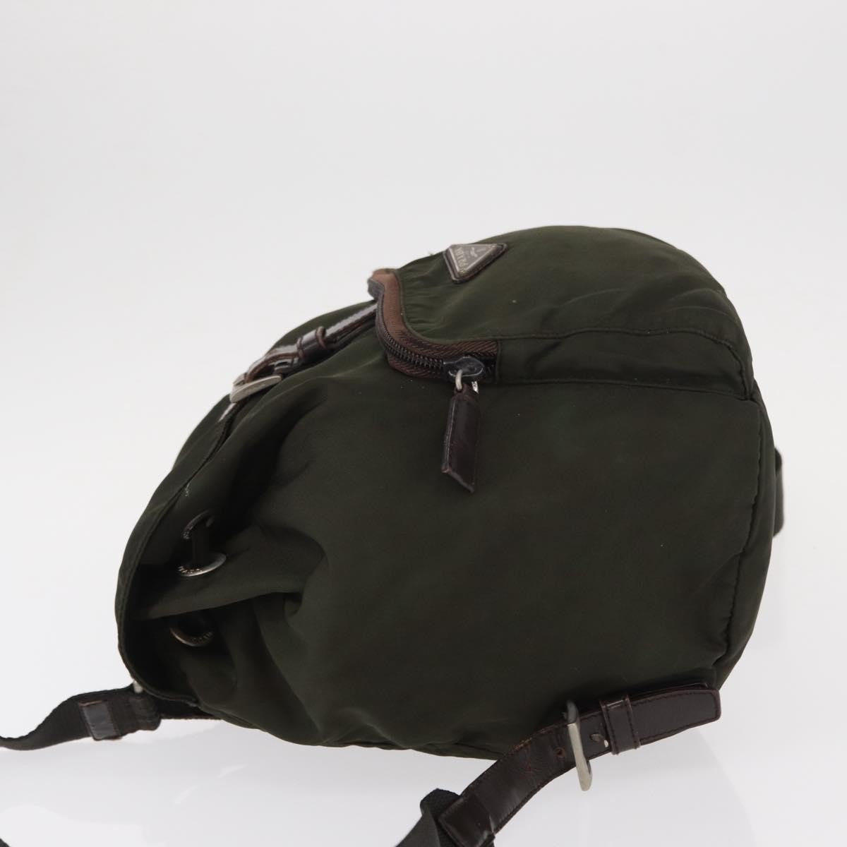 Prada Front Pocket Backpack Tessuto Khaki Nylon Backpack Bag