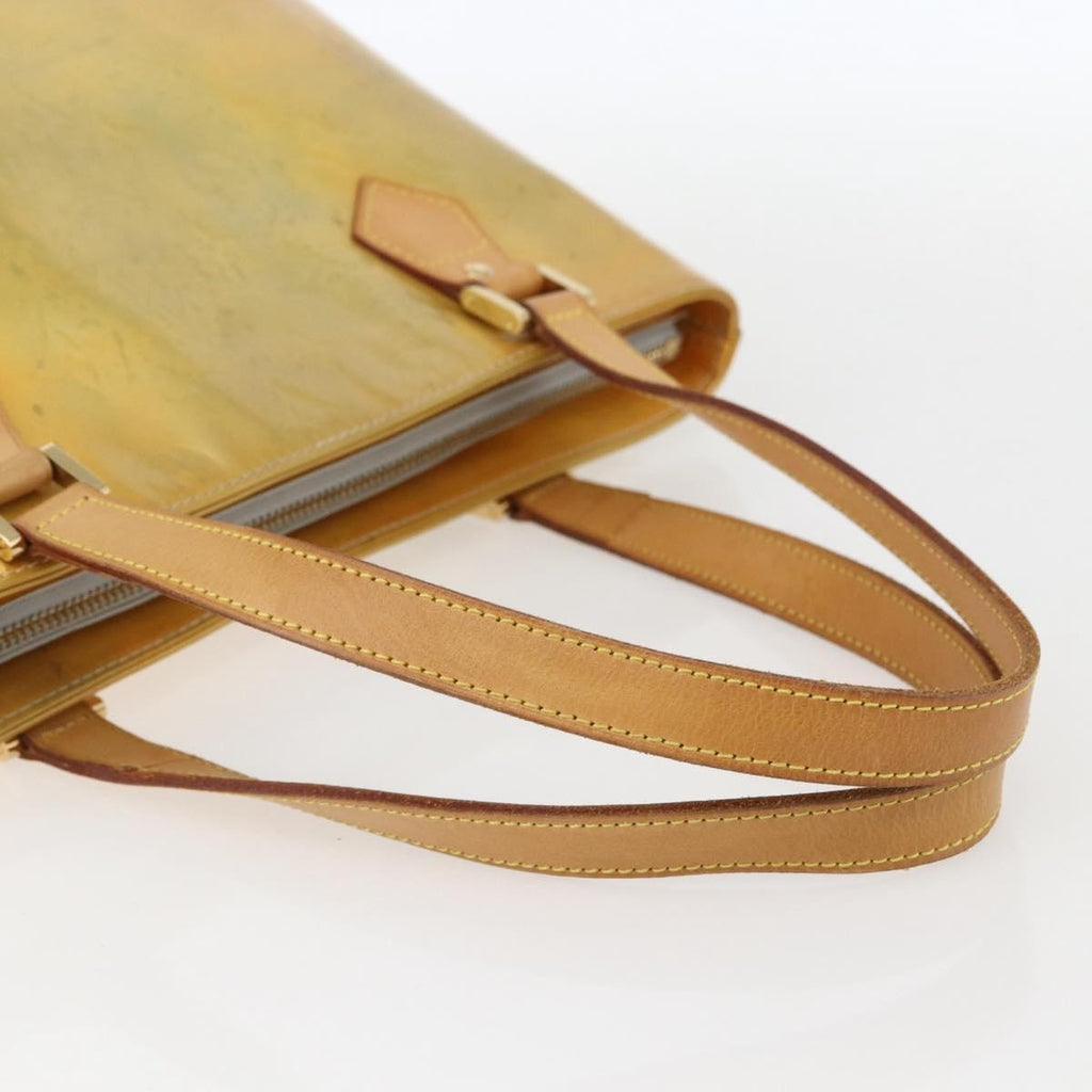 Louis Vuitton Houston Handbag Monogram Vernis Beige Patent_Leather Tote Bag
