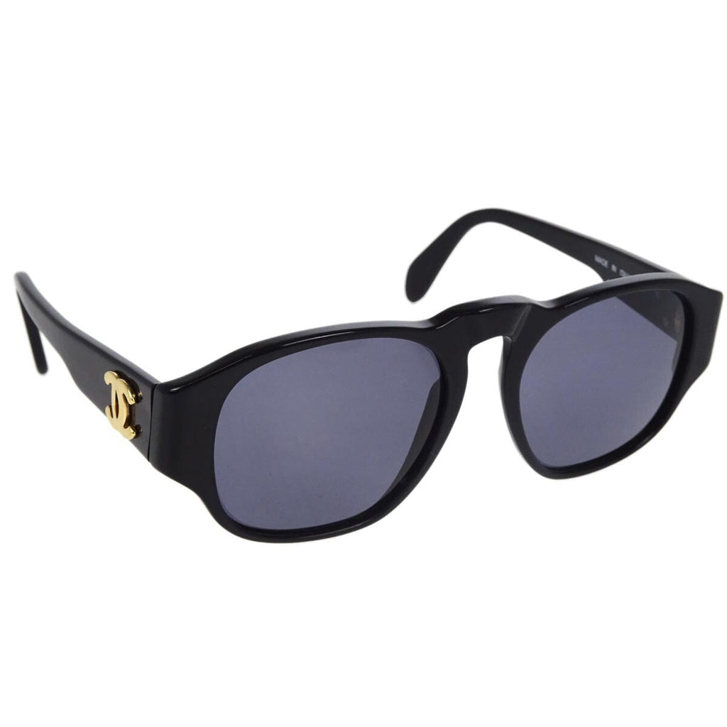 Chanel Chanel Logo Sunglasses Eye Wear Plastic Black Plastic Sunglasse Accessory
