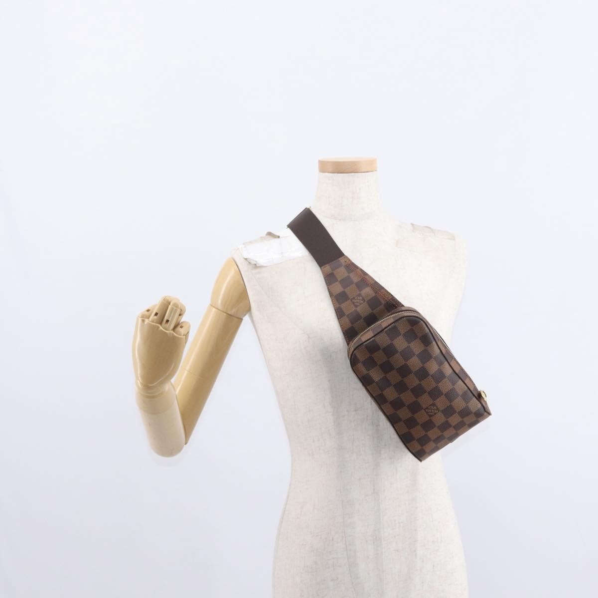 Louis Vuitton Geronimos Waist Bag Damier Brown Canvas Shoulder Bag