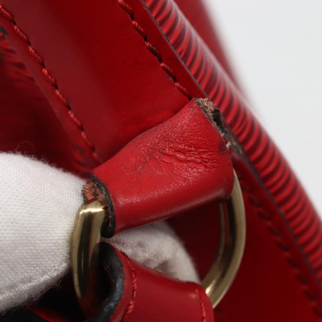 Louis Vuitton Noe Shoulder Bag Leather Red Leather Shoulder Bag