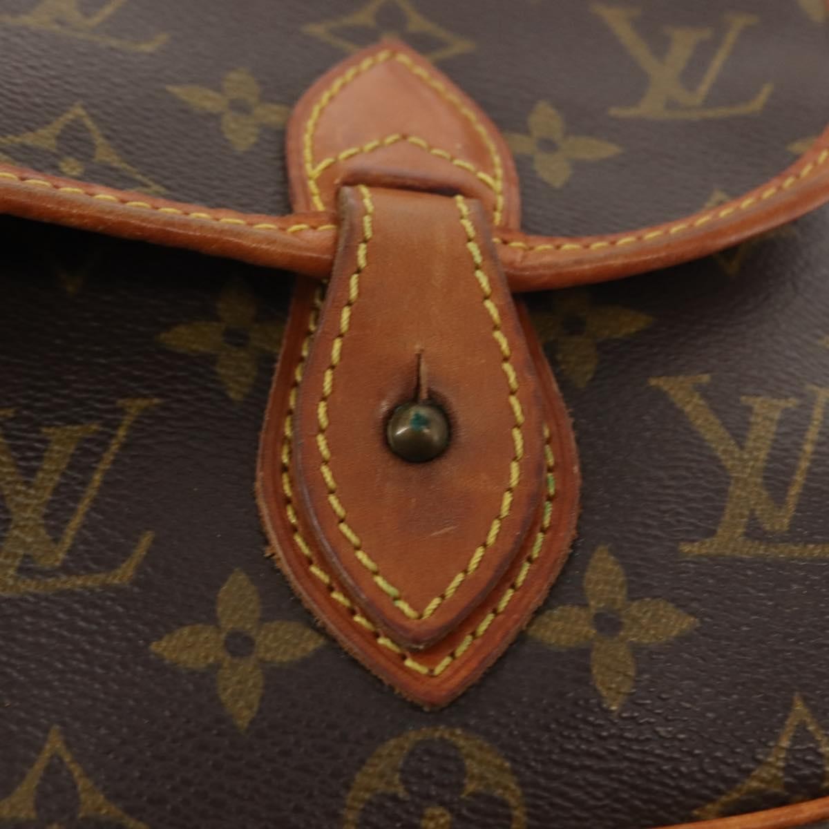 Louis Vuitton Sac Gibeciere Messenger Bag Monogram Canvas Brown Canvas Bag