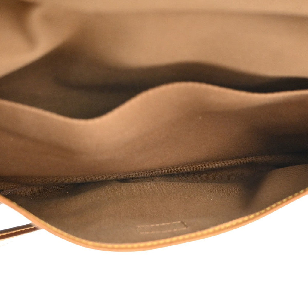 Louis Vuitton Saumur Handbag Monogram Canvas Brown Canvas Shoulder Bag