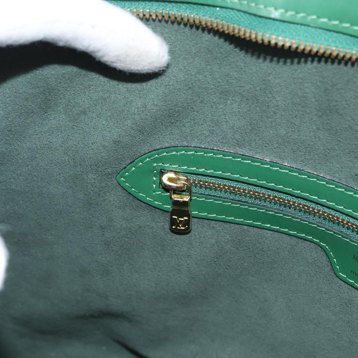 Louis Vuitton Lussac Handbag Epi Leather Green Leather Shoulder Bag