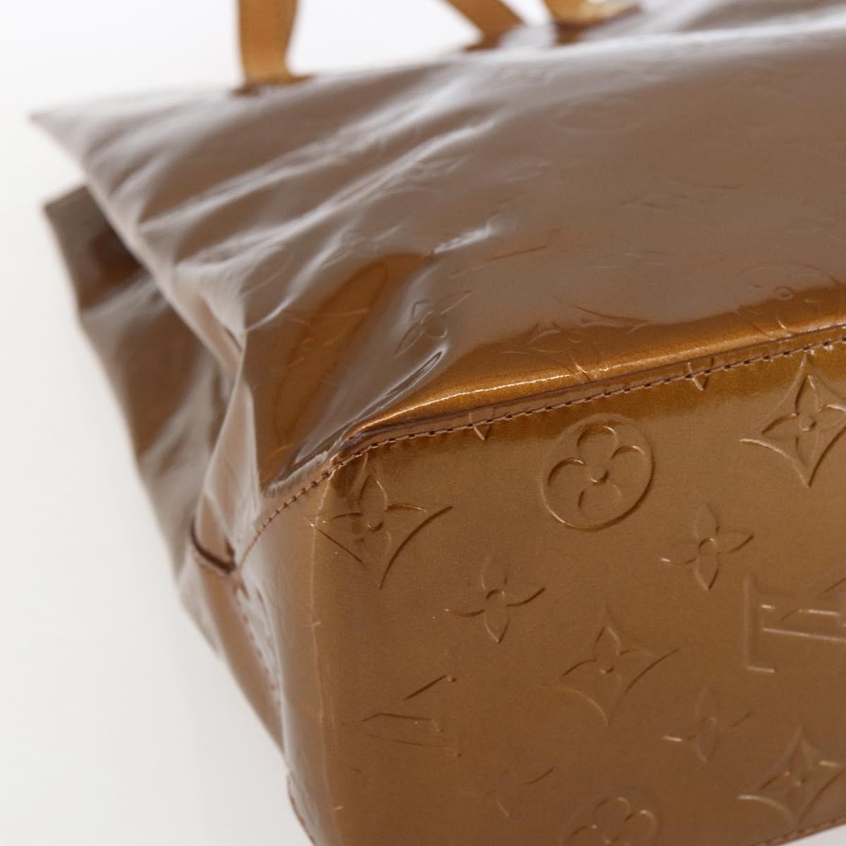 Louis Vuitton Reade Handbag Monogram Vernis Brown Patent_Leather Tote Bag