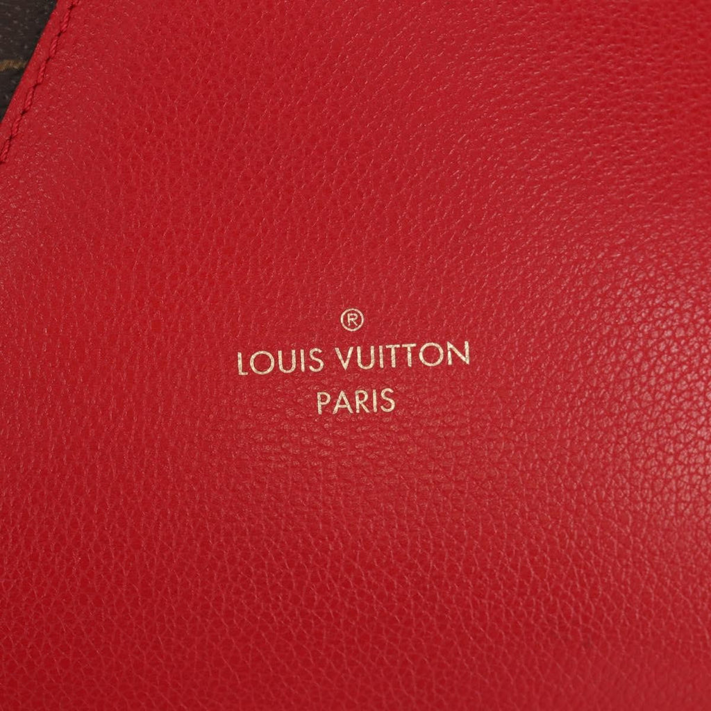 Louis Vuitton Kimono Handbag Monogram Canvas And Leather Red Canvas Handbag