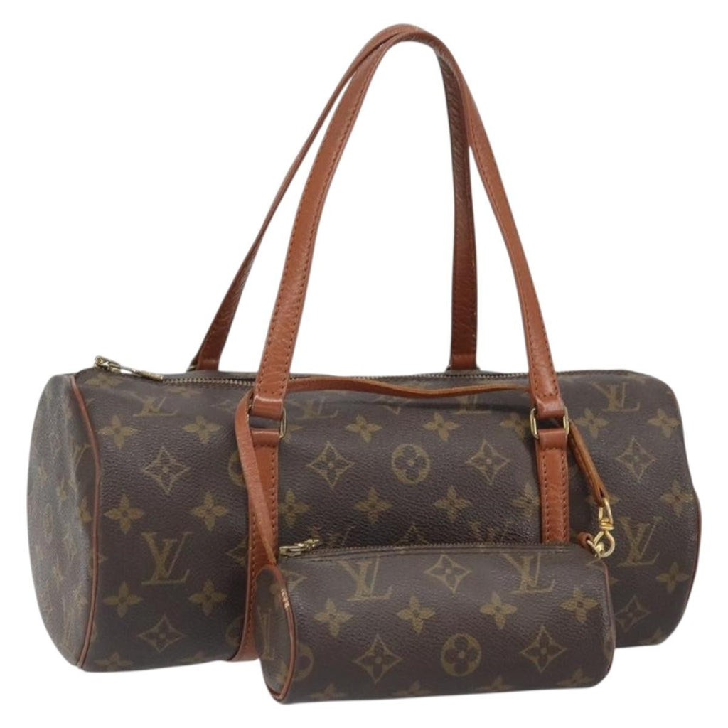 Louis Vuitton Papillon Handbag Monogram Canvas Brown Canvas Handbag