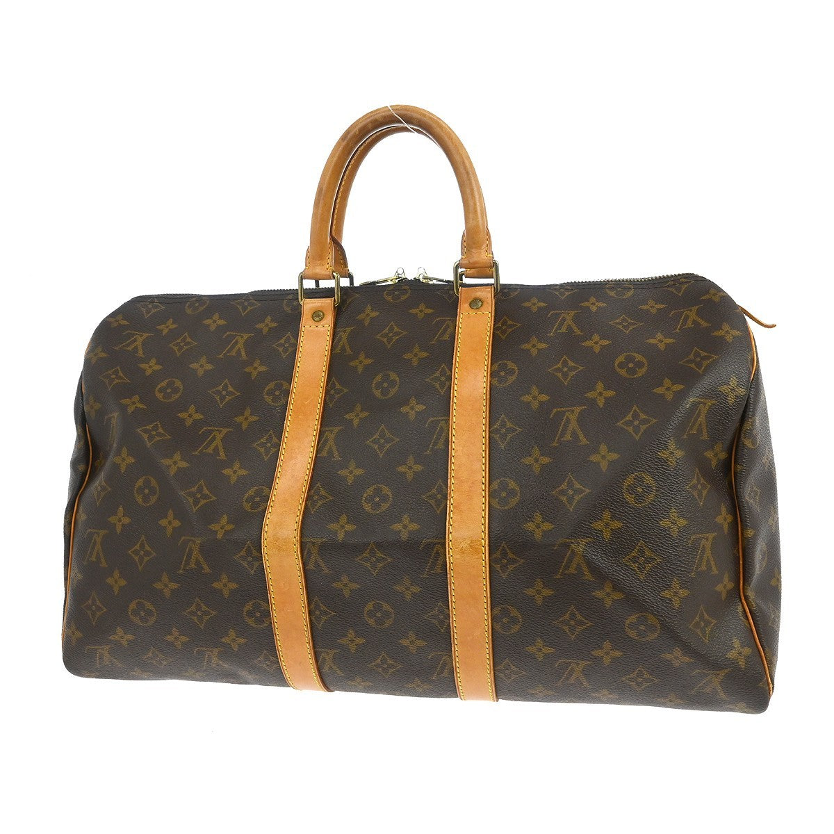 Louis Vuitton Keepall Bag Monogram Canvas Brown Canvas Travel Bag