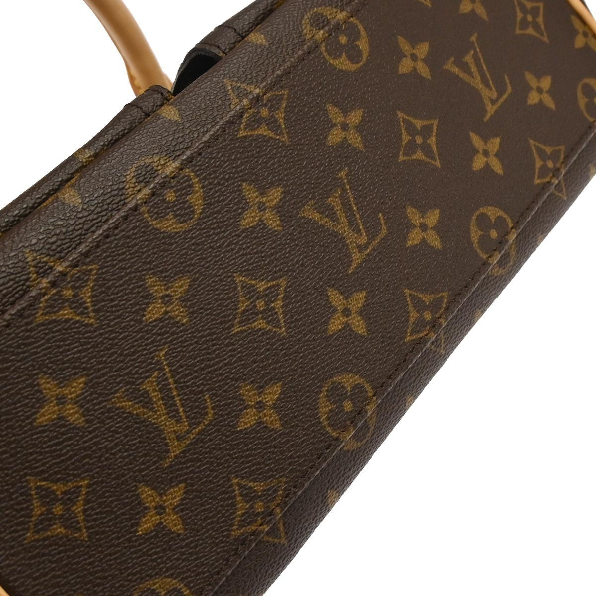 Louis Vuitton Manhattan Handbag Monogram Canvas Brown Canvas Handbag