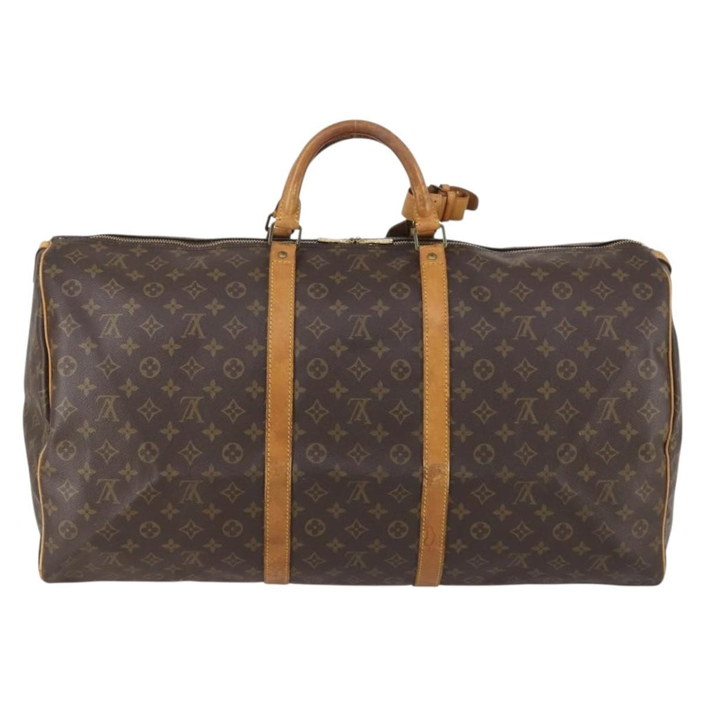 Louis Vuitton Keepall Bag Monogram Canvas Brown Canvas Travel Bag