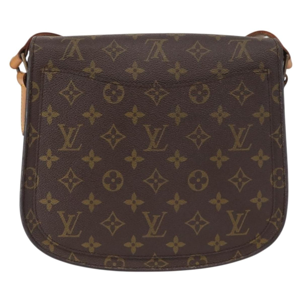 Louis Vuitton Saint Cloud Handbag Monogram Canvas Brown Canvas Shoulder Bag