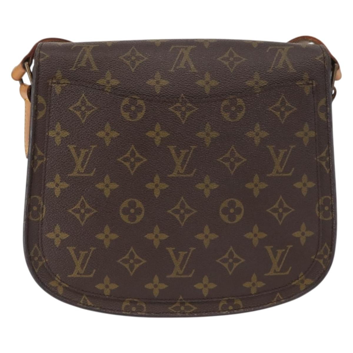 Louis Vuitton Saint Cloud Handbag Monogram Canvas Brown Canvas Shoulder Bag