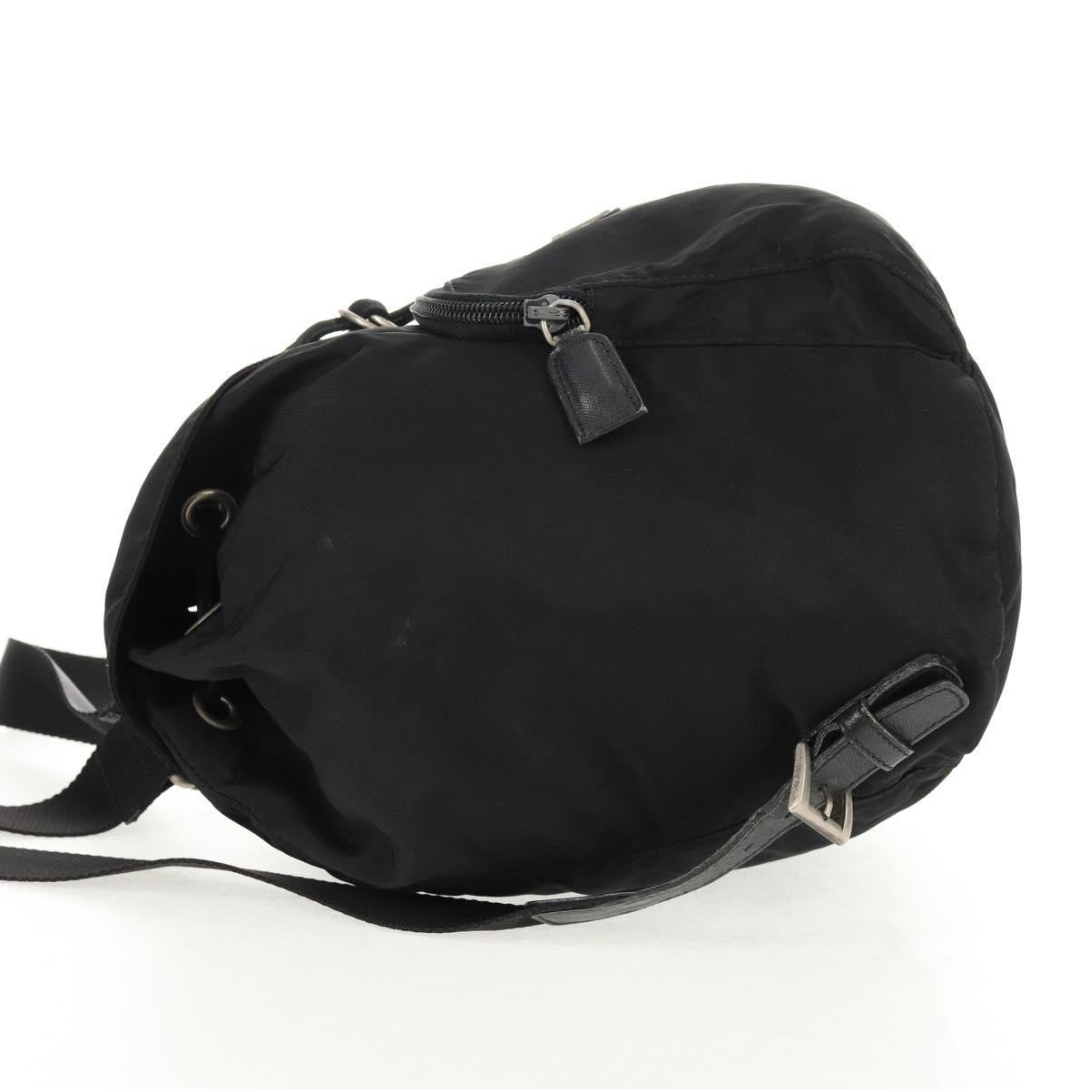 Prada Front Pocket Backpack Tessuto Black Nylon Backpack Bag