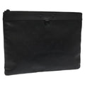 Louis Vuitton Discovery Pochette Monogram Shadow Leather Black Leather Bag