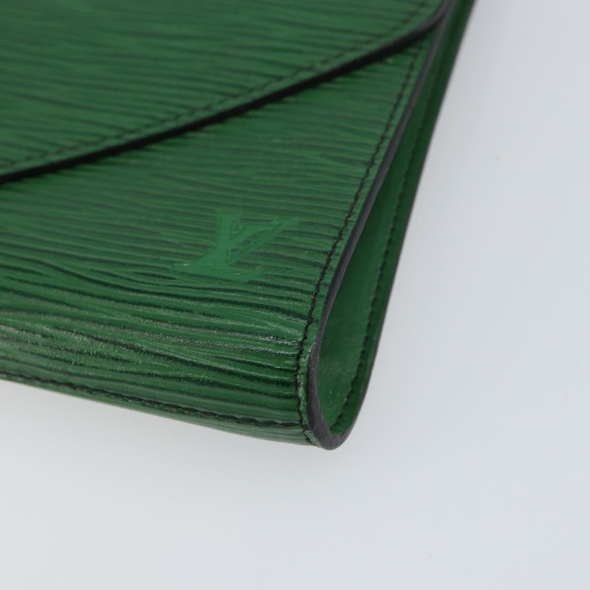 Louis Vuitton Art Deco Clutch Epi Leather Green Leather Clutche & Pouche Bag