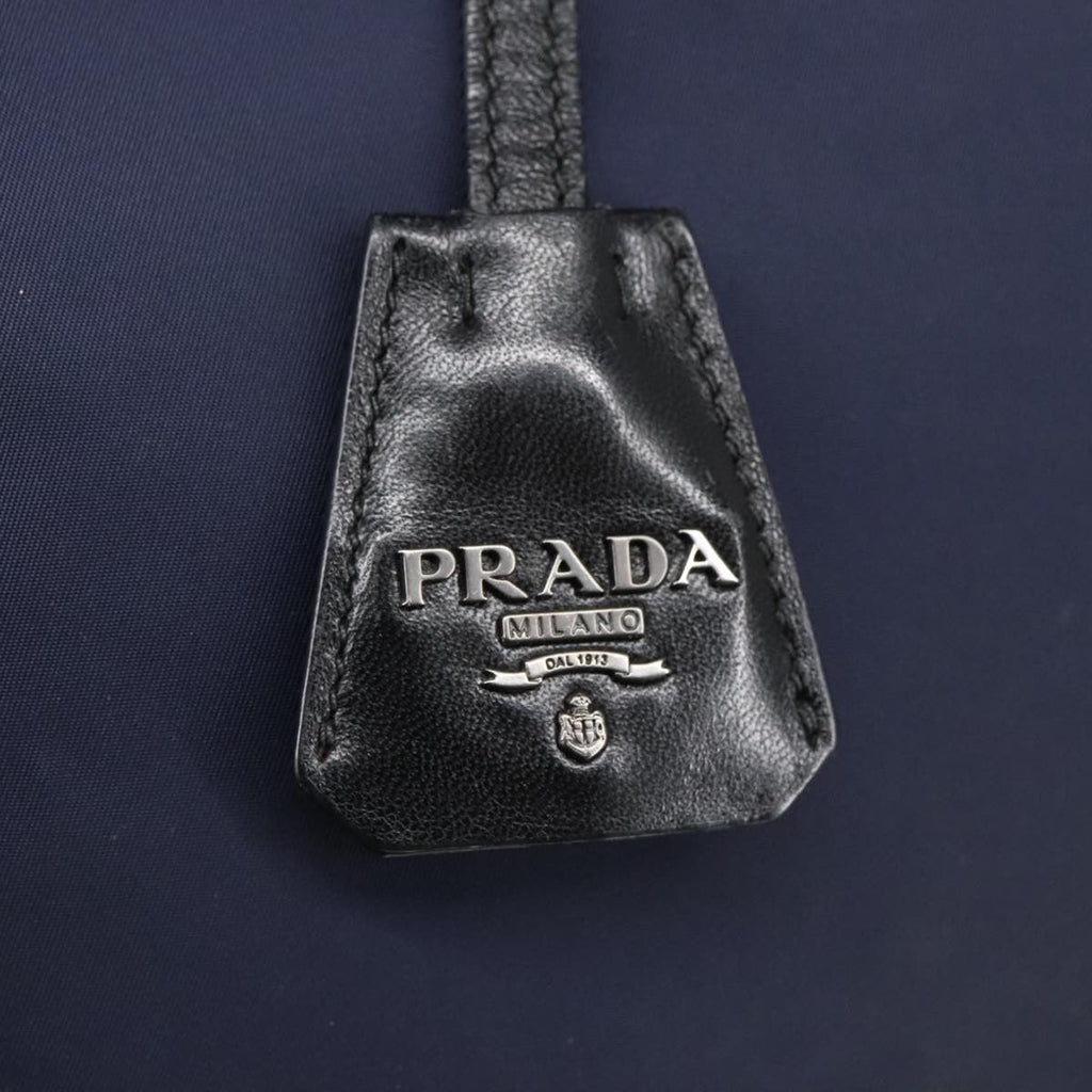 Prada Convertible Double Tote Tessuto Navy Nylon Tote Bag Bag