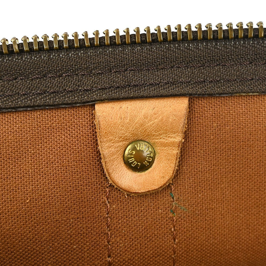 Louis Vuitton Keepall Bag Monogram Canvas Brown Canvas Travel Bag
