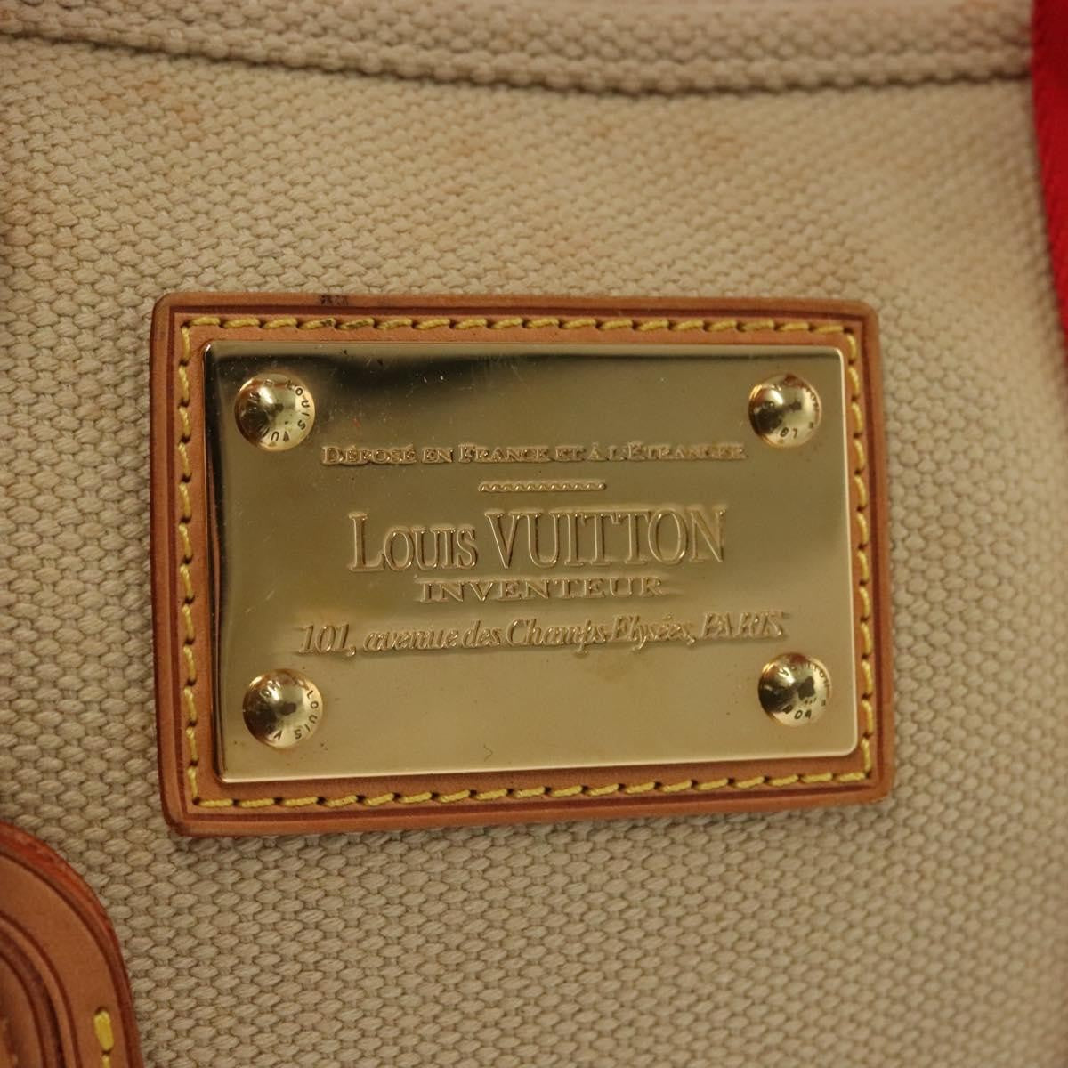 Louis Vuitton Antigua Tote Canvas Beige Canvas Tote Bag