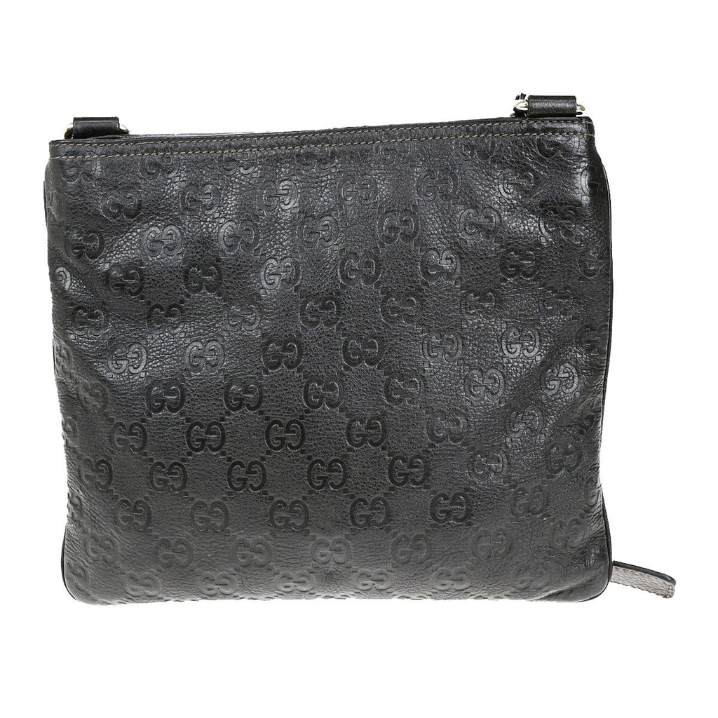 Gucci Guccissima Shoulder Bag Brown Leather Shoulder Bag Bag (Pre-Owned)