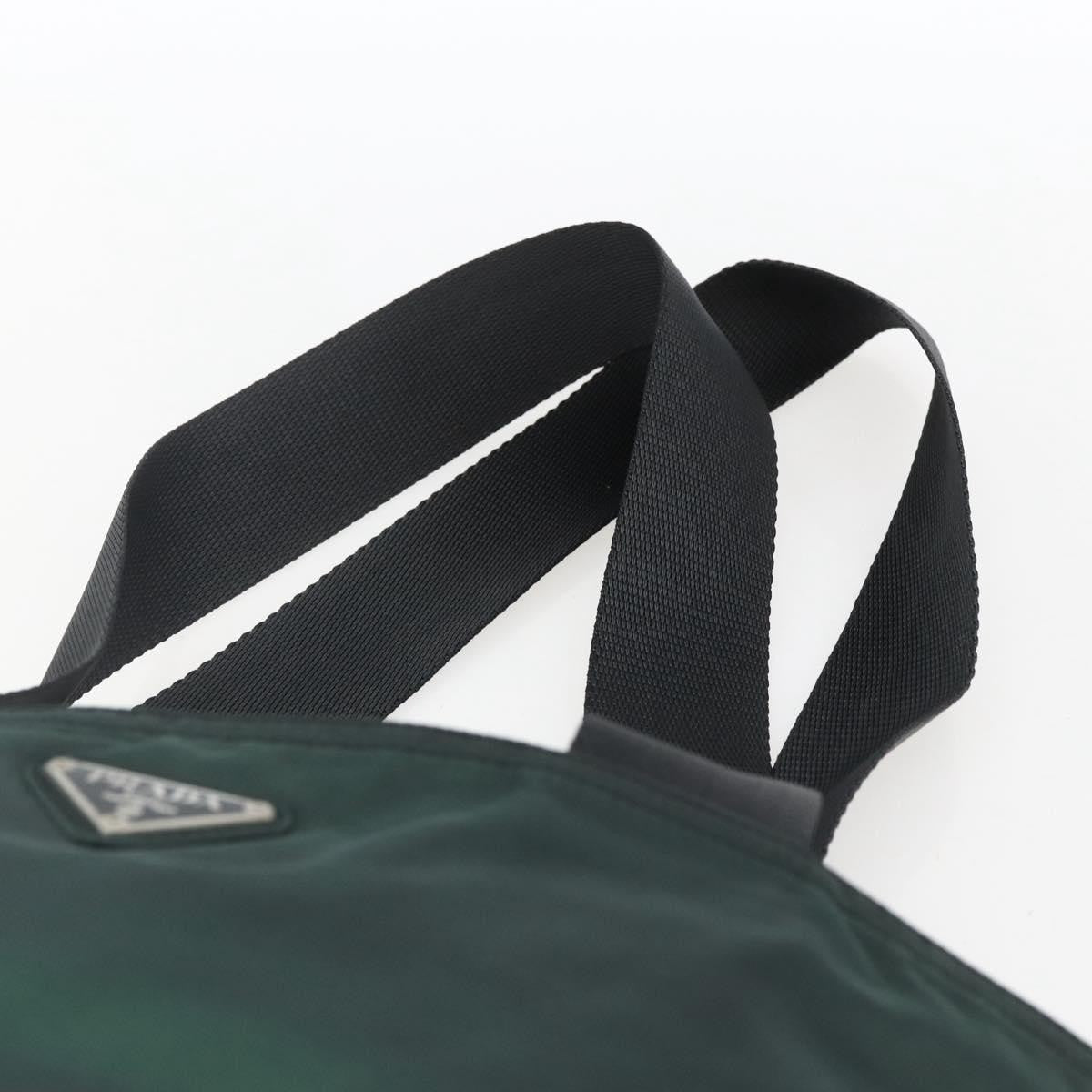 Prada Vintage Zip Tote Tessuto Green Nylon Tote Bag Bag