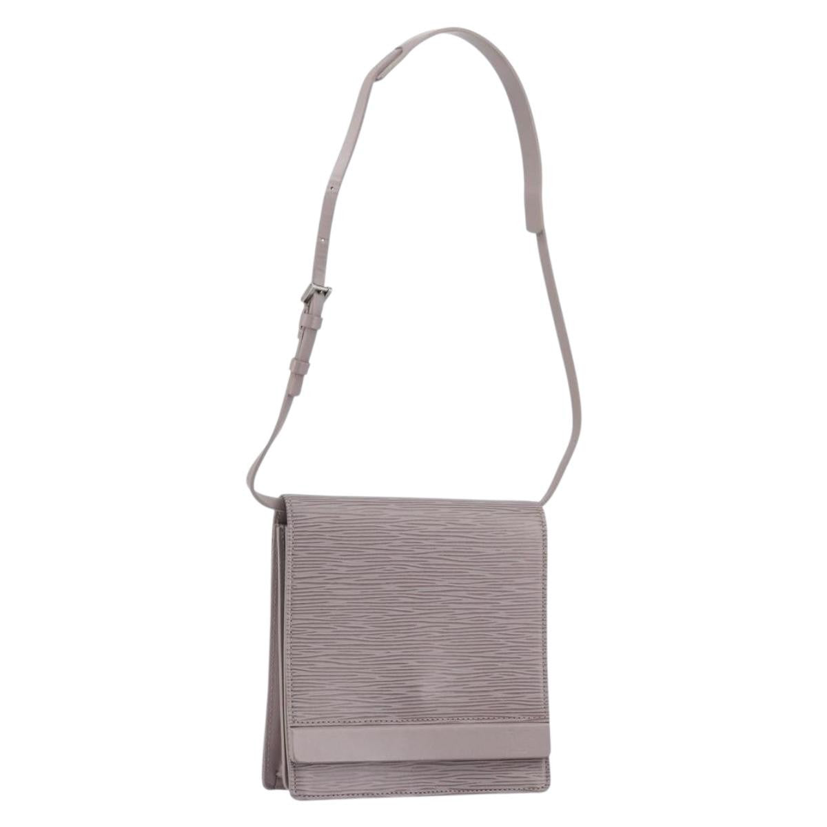 Louis Vuitton Biarritz Shoulder Bag Epi Leather Purple Leather Clutche & Pouche Bag