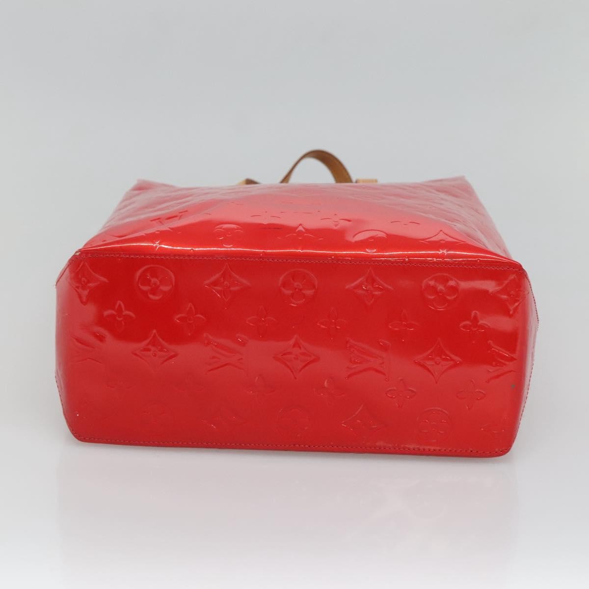 Louis Vuitton Reade Handbag Monogram Vernis Red Patent_Leather Handbag