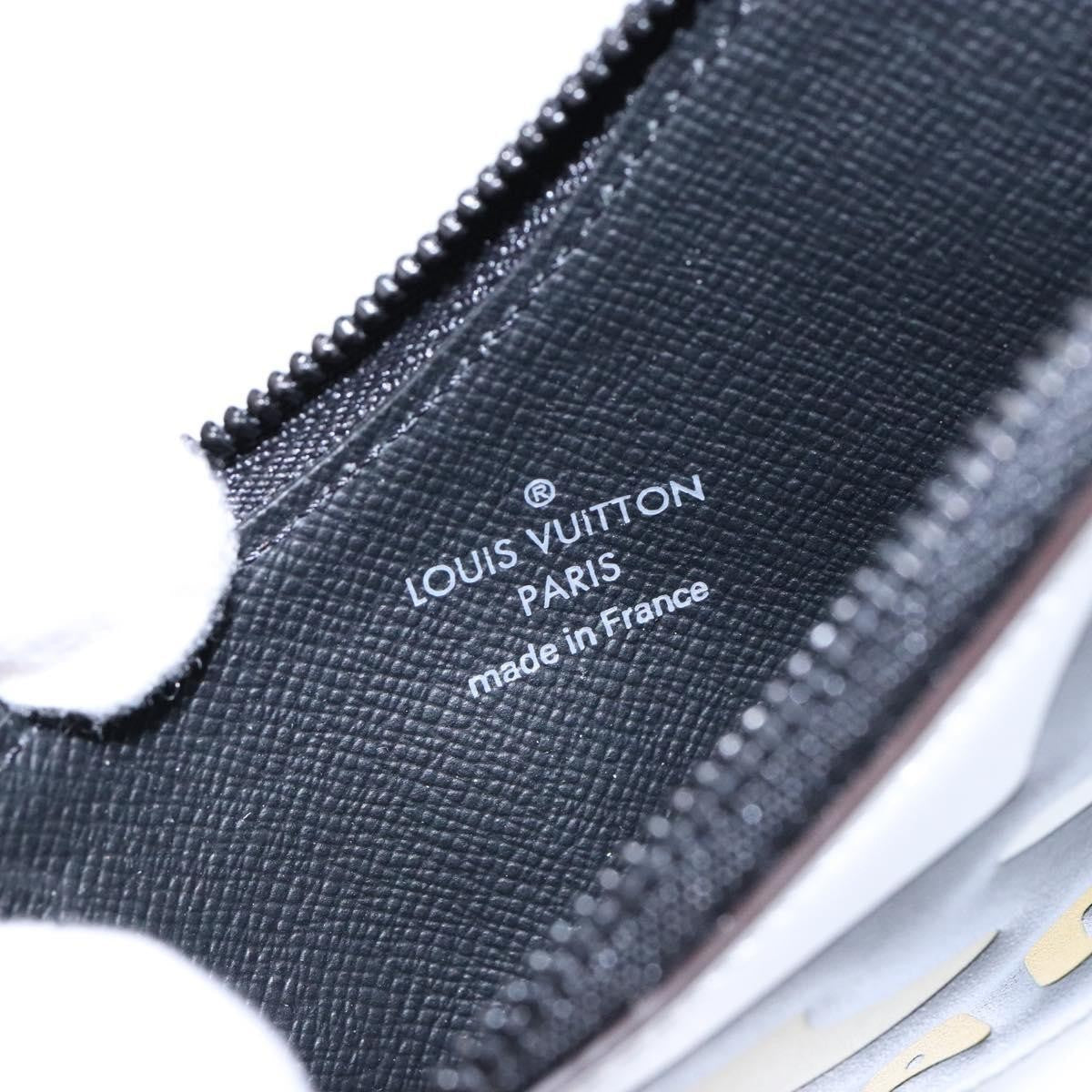 Louis Vuitton Nigo Duck Coin Holder Printed Leather And Limited Edition Giant Damier Black Canvas Wallets Accessory