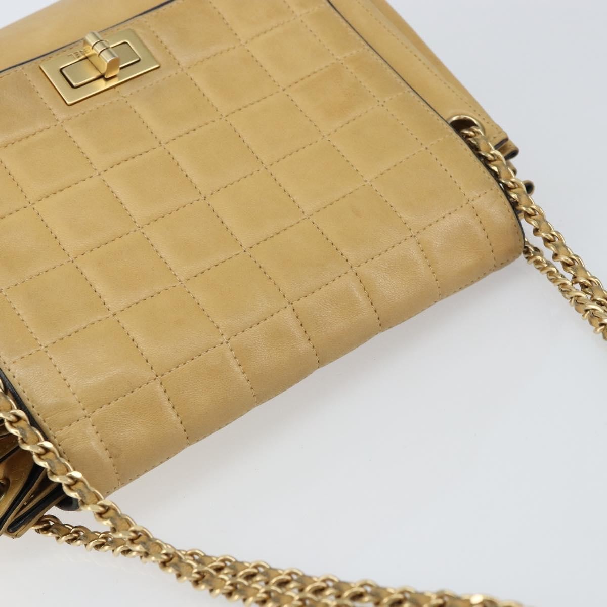 Chanel Chocolate Bar Accordion Reissue Flap Bag Quilted Lambskin Beige Leather Shoulder Bag Bag