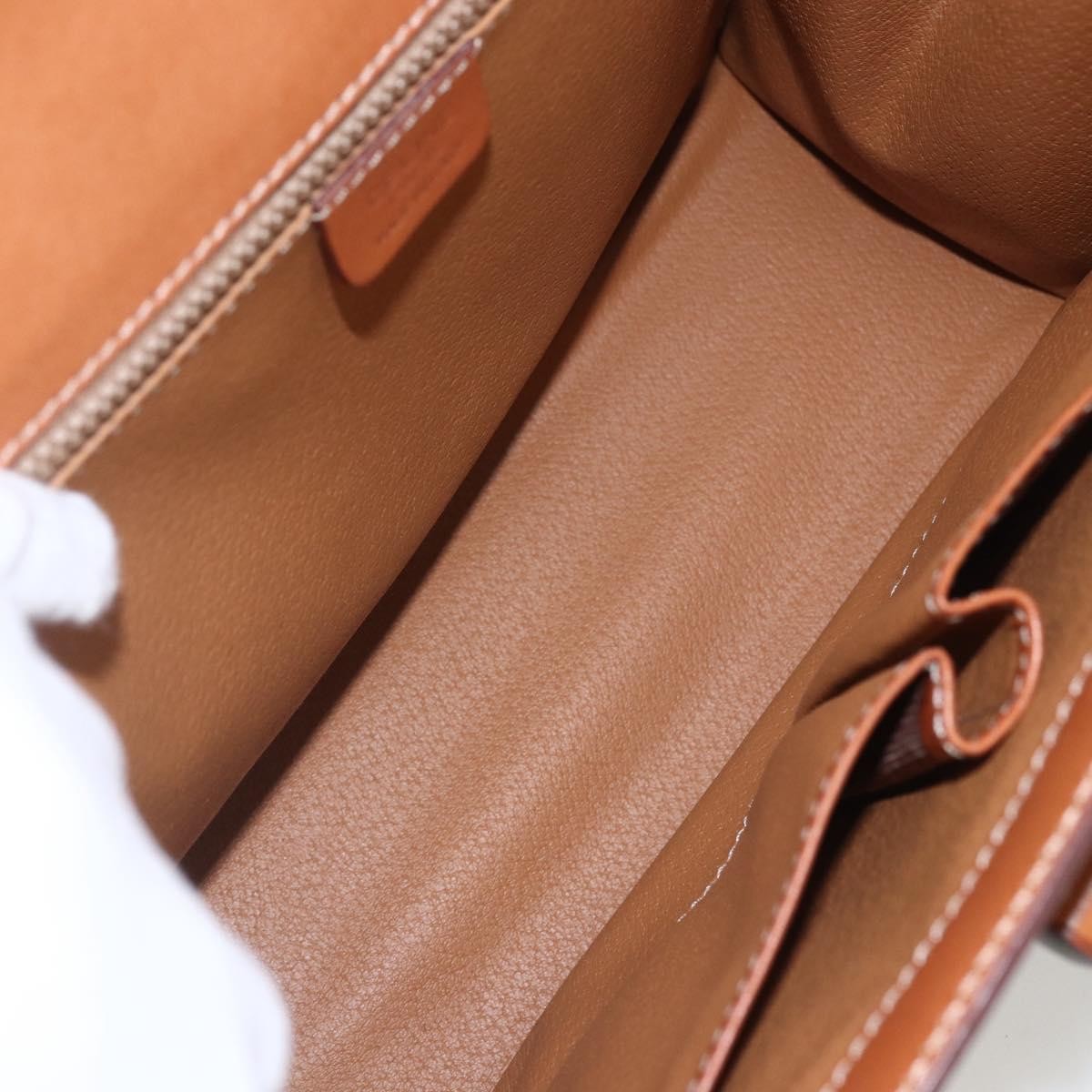 Celine Vintage Macadam Handbag Canvas And Leather Beige Canvas Handbag
