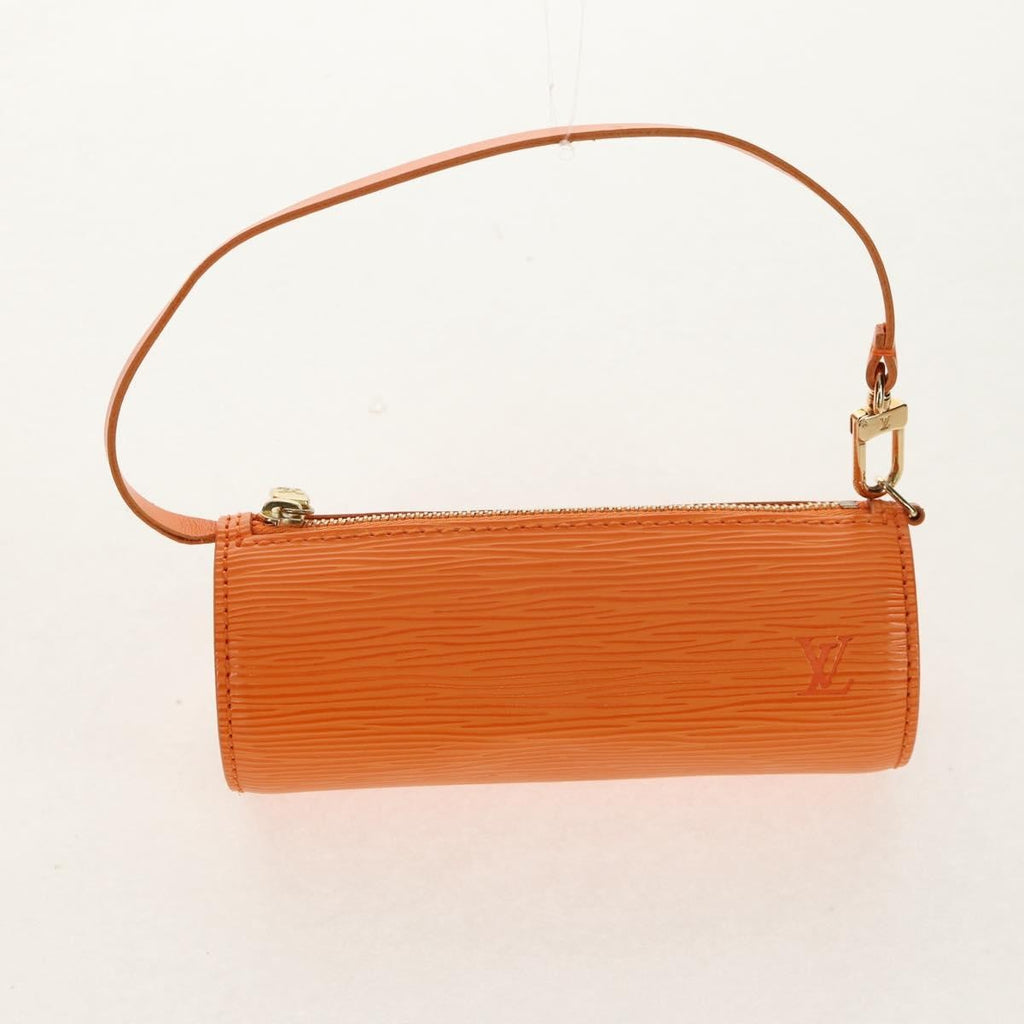 Louis Vuitton Soufflot Handbag Epi Leather Orange Leather Handbag