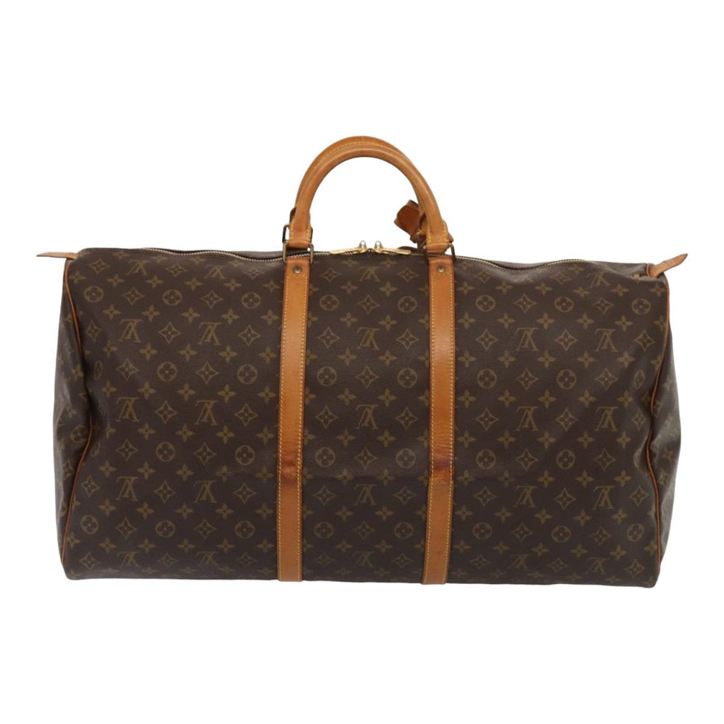 Louis Vuitton Keepall Bag Monogram Canvas Brown Canvas Travel Bag