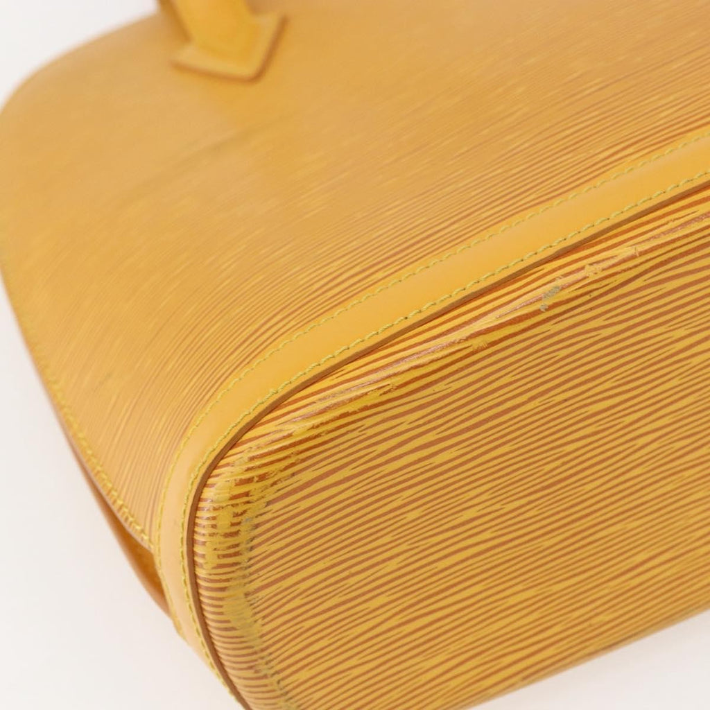 Louis Vuitton Lussac Handbag Epi Leather Yellow Leather Shoulder Bag
