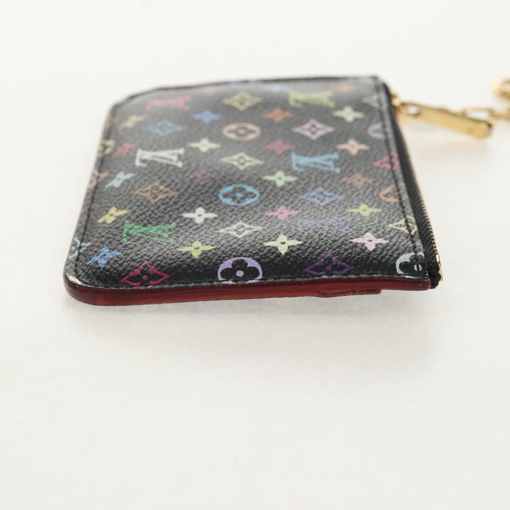 Louis Vuitton Pochette Clés Nm Monogram Multicolor Canvas Black Canvas Wallets Accessory