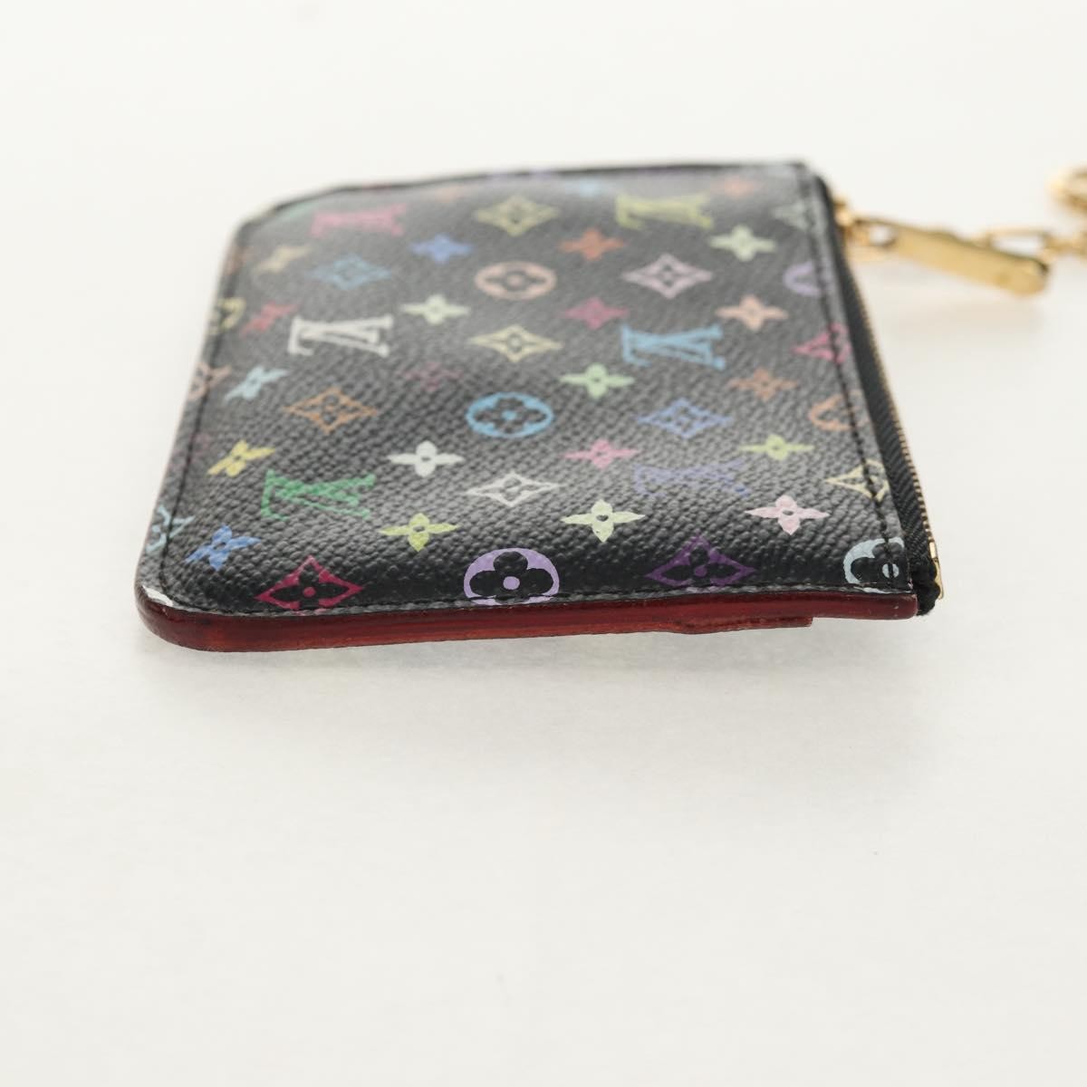 Louis Vuitton Pochette Clés Nm Monogram Multicolor Canvas Black Canvas Wallets Accessory
