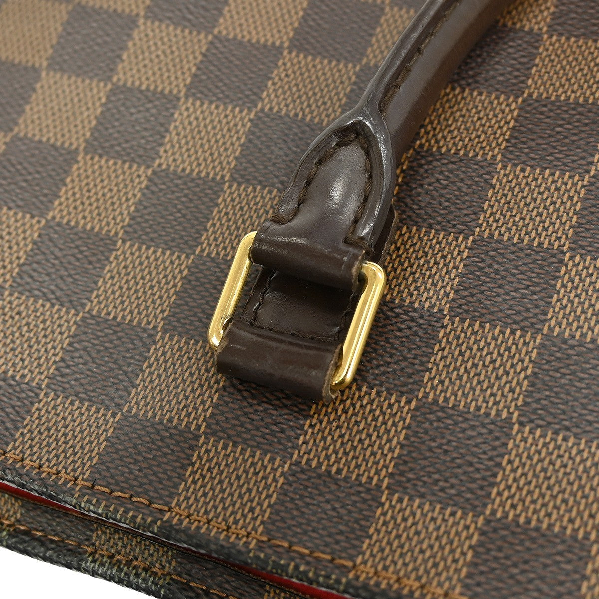 Louis Vuitton Sac Plat Bag Damier Brown Canvas Tote Bag
