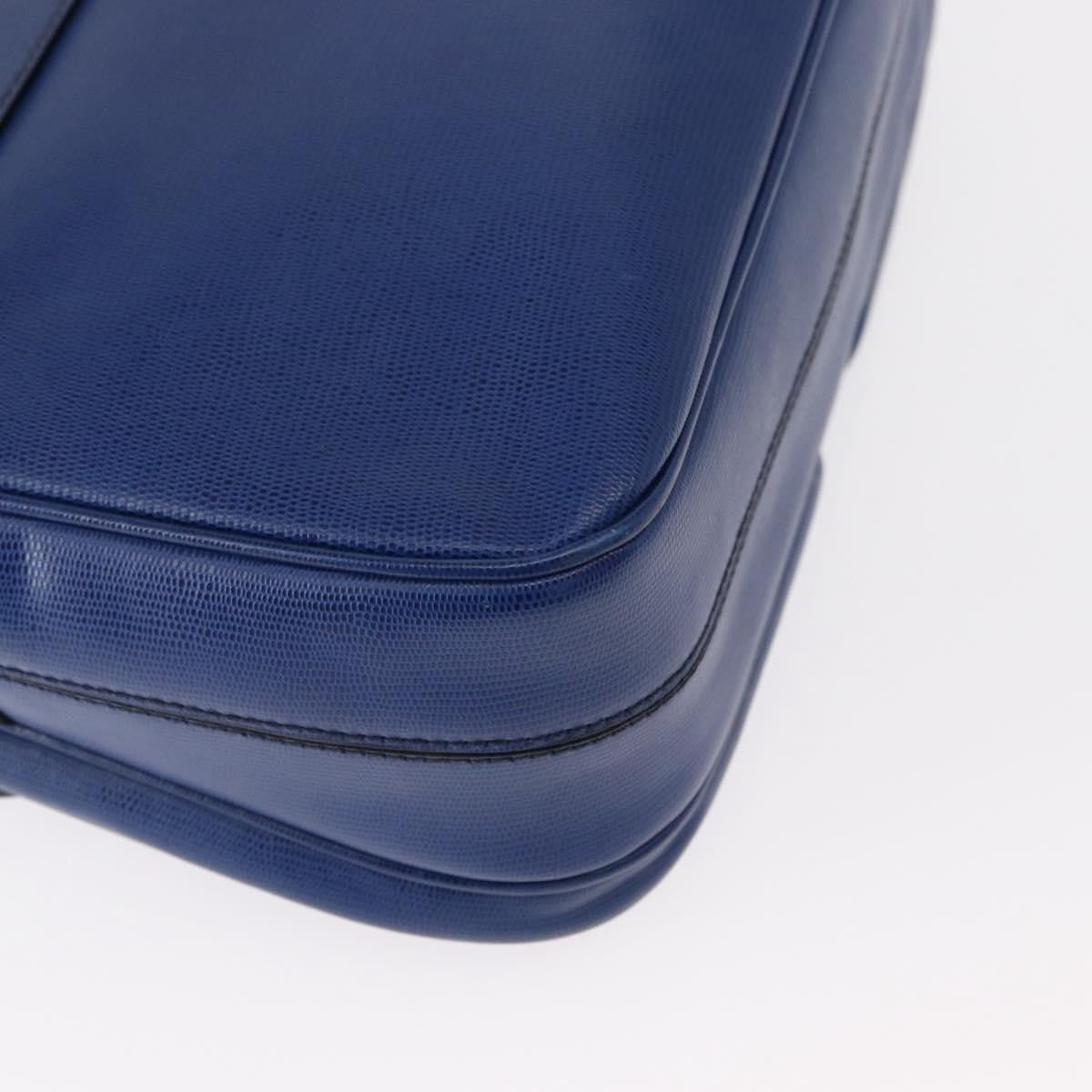 Celine Vintage Circle Logo Crossbody Bag Leather Blue Leather Shoulder Bag Bag