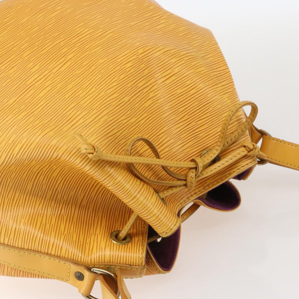 Louis Vuitton Petit Noe Handbag Epi Leather Yellow Leather Shoulder Bag