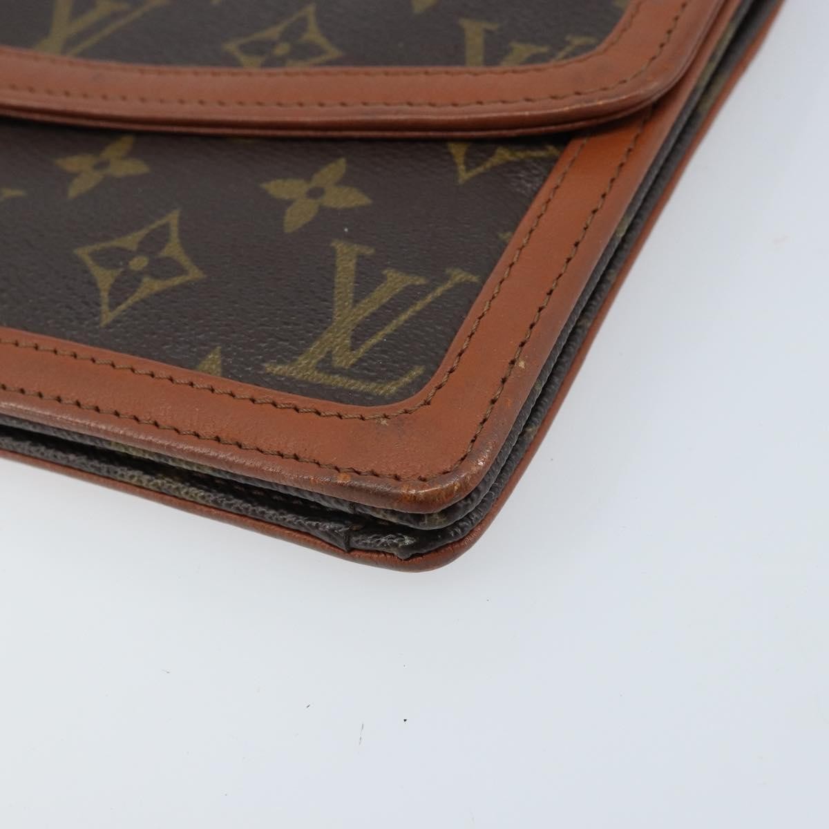 Louis Vuitton Dame Pochette Monogram Canvas Brown Canvas Clutche & Pouche Bag